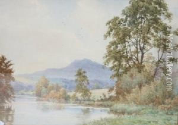 'on The Lugwy' And 'theavon At Houghton' Oil Painting - Martin Aagaard
