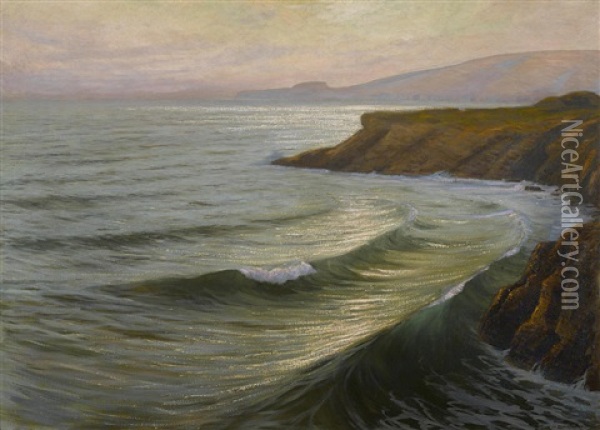 Oh, Radiant Sea Oil Painting - Frank William Cuprien