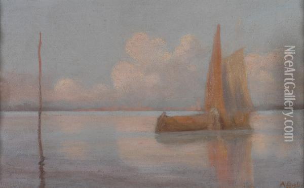 Laguna Di Venezia Oil Painting - Arturo Chelini
