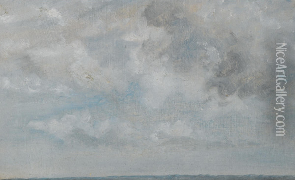Study Of Clouds Oil Painting - John Constable