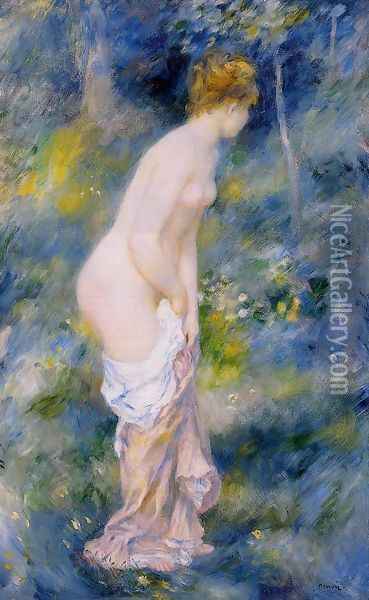 Standing Bather Oil Painting - Pierre Auguste Renoir