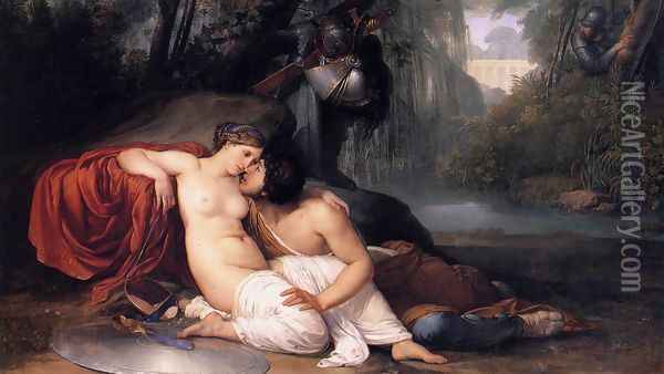 Rinaldo And Armida 1812-13 Oil Painting - Francesco Paolo Hayez