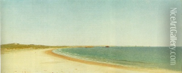 Near Newport, Rhode Island, No. 9 Oil Painting - John Frederick Kensett