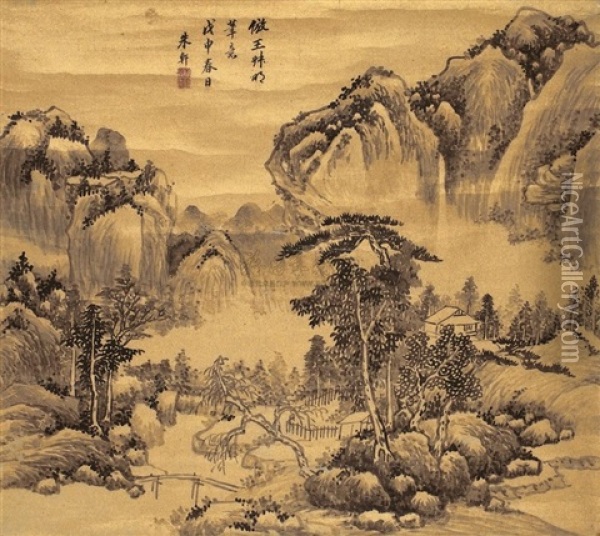 Landscape Oil Painting -  Zhu Xuan