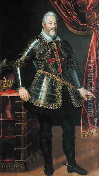 Portrait of Ferdinand I 1549-1609 de Medici Oil Painting - Tiberio di Tito