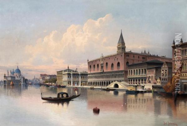 View From Venice Oil Painting - Karl Kaufmann