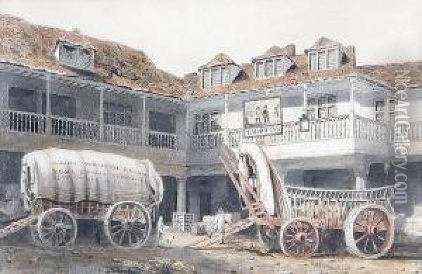 The Talbot Inn, Southwark Oil Painting - George Sidney Shepherd