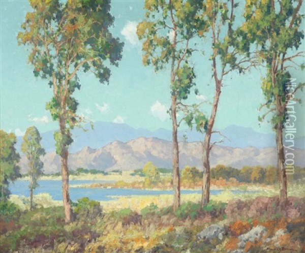 Eucalyptus, Southern California Landscape Oil Painting - Maurice Braun