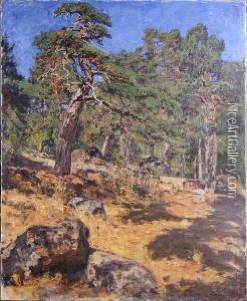 Tallbacke Oil Painting - Gottfrid Kallstenius