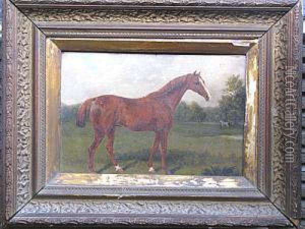 Portrait On A Horse Oil Painting - Miles Walters