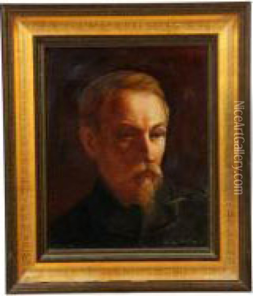 Portrait Of A Man Oil Painting - Silas Martin
