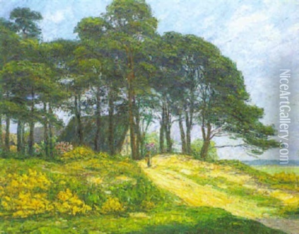 Dunenlandschaft Oil Painting - Leopold Klein von Diepold