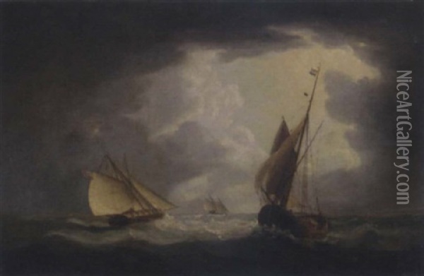 A British Gunboat Chasing 