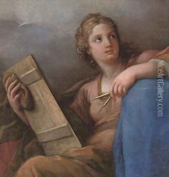An allegory of Astronomy Oil Painting - Giuseppe Chiari