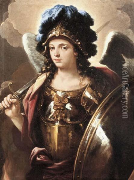 The Archangel Michael Oil Painting - Giovan Battista Lama
