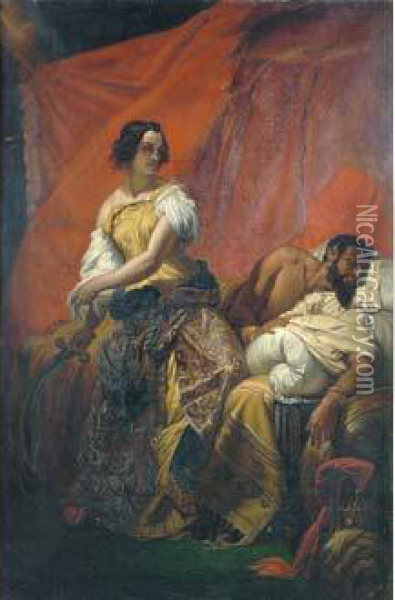 Judith Et Holopherne Oil Painting - Horace Vernet