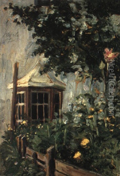 Blumengarten Oil Painting - Egon Schiele
