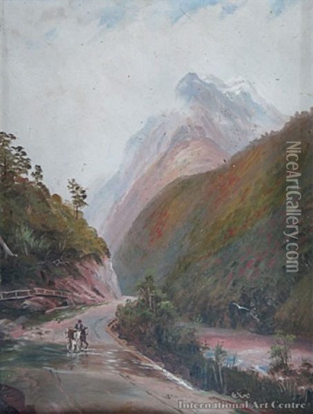 Otira Valley Oil Painting - Charles Blomfield