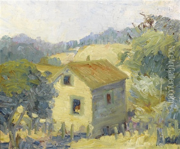 House On The Hill Oil Painting - Selden Connor Gile