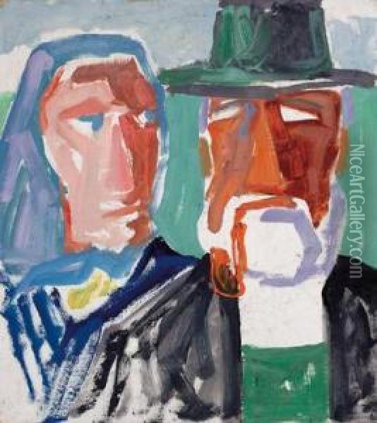Bauernpaar Oil Painting - Carl, Karl Wieland