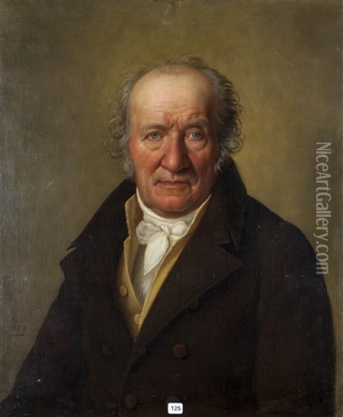 Portrait D'homme Oil Painting - Jean-Baptiste Mutin