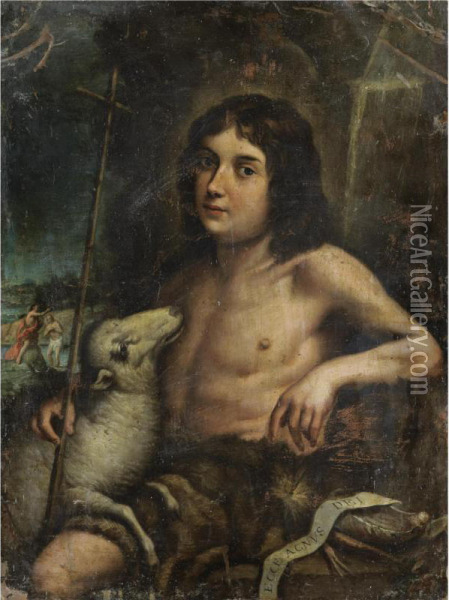 Young Saint John The Baptist Oil Painting - Jose De Alzibar
