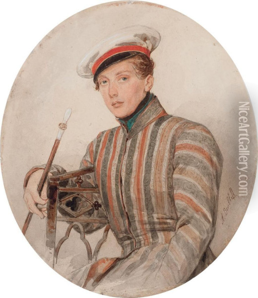 Portrait Of His Serene Highness Oil Painting - Alexander Briullov