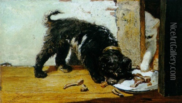 The Naughty Kitten Oil Painting - Willem Maris