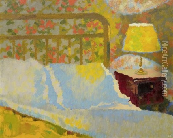 Mein Hotelzimmer In Paris Oil Painting - Augusto Giacometti
