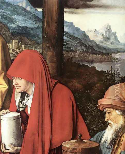 Lamentation for Christ (detail 3) Oil Painting - Albrecht Durer