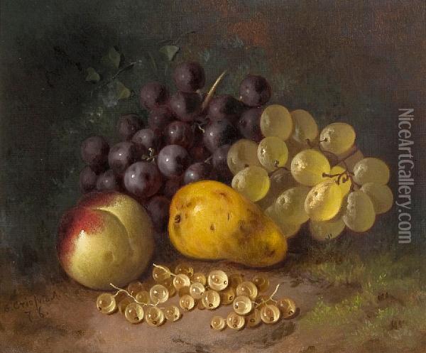 Still Life Of Fruit Oil Painting - George Crisp