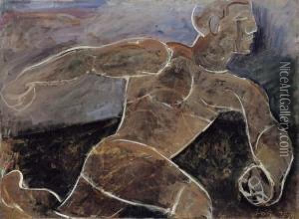 E'lan (the Runner) Oil Painting - Bertalan Por