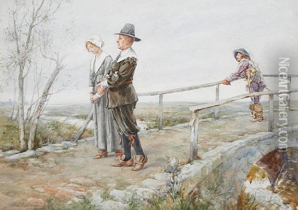 An Admiring Glance Oil Painting - Charles MacIvor or MacIver Grierson
