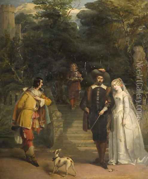 The Introduction Oil Painting - William Knight Keeling