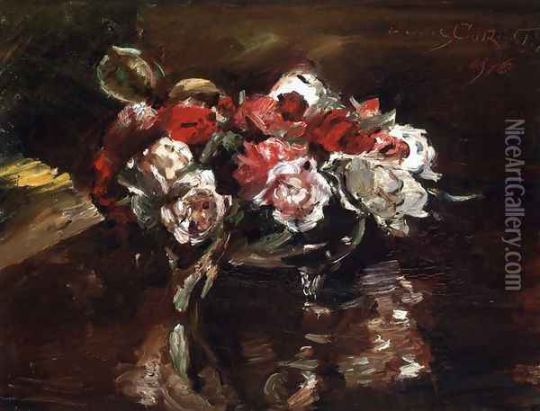 Floral Still Life Oil Painting - Lovis (Franz Heinrich Louis) Corinth