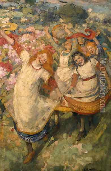 The Dance of Spring Oil Painting - Edward Atkinson Hornel