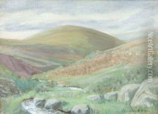Irish Country Landscape Oil Painting - Alexander Williams