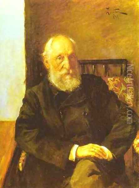Portrait of Nikolay Panafidin 1891 Oil Painting - Isaak Ilyich Levitan