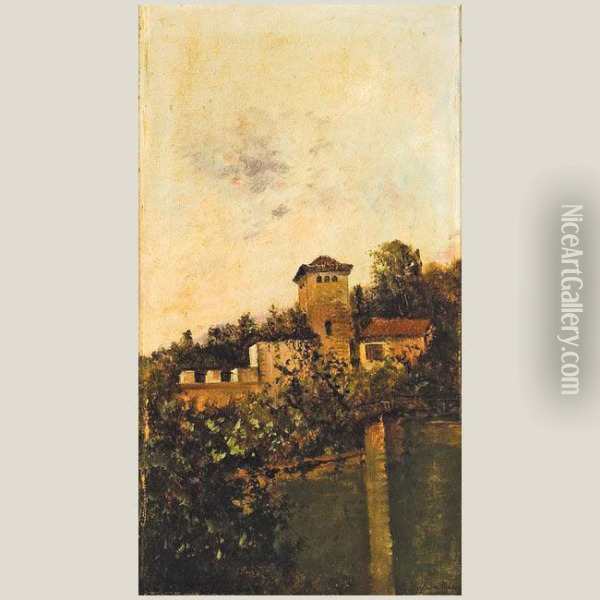Vista De Granada Oil Painting - Isidoro Marin Garces