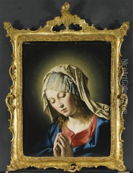 The Madonna Annunciate Oil Painting - Giovanni Battista Salvi (Il Sassoferrato)