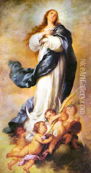 Immaculate of Aranjuez Oil Painting - Bartolome Esteban Murillo