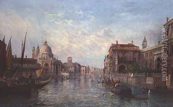 View of the Grand Canal, Venice Oil Painting - Alfred Pollentine