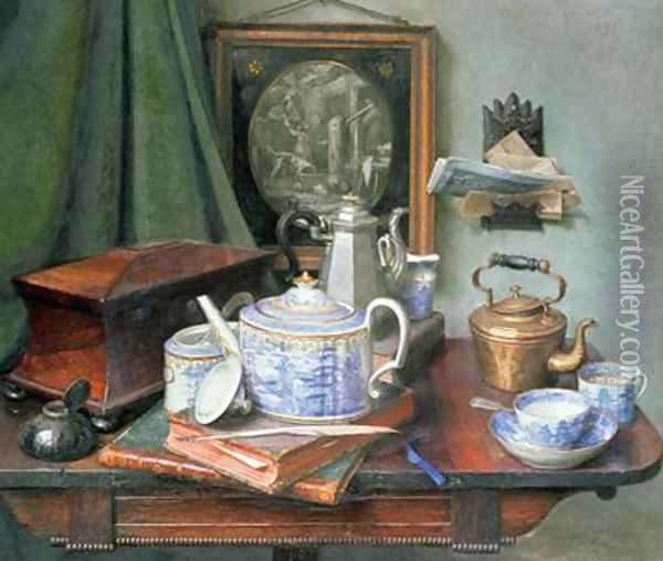 Teatime Oil Painting - Edward George Handel Lucas
