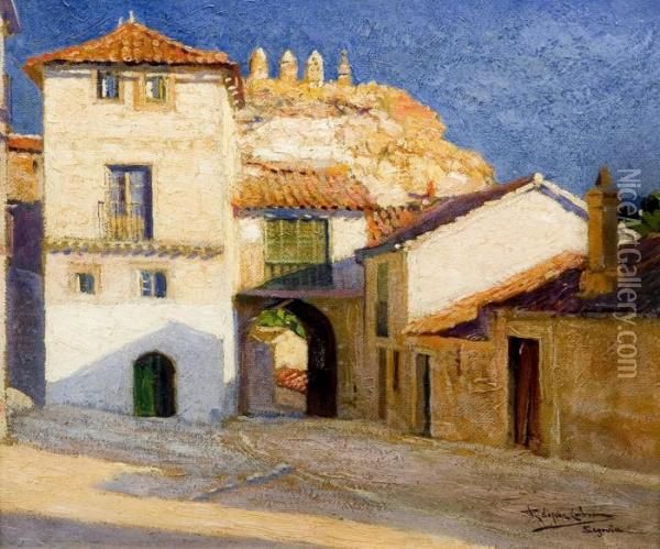 Segovia Oil Painting - Ricardo Lopez Cabrera