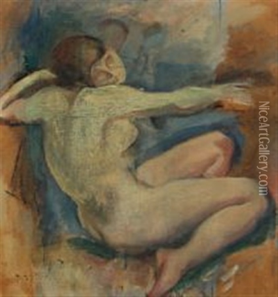Female Nude Oil Painting - Kai Nielsen