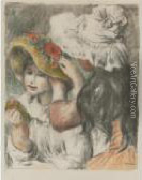 Le Chapeau Epingle, 1 Oil Painting - Pierre Auguste Renoir