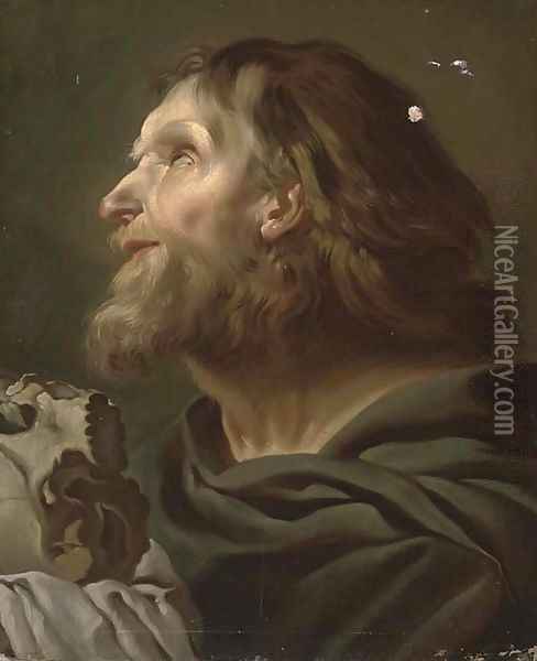 The Penitent Saint Jerome Oil Painting - Federico Bencovich