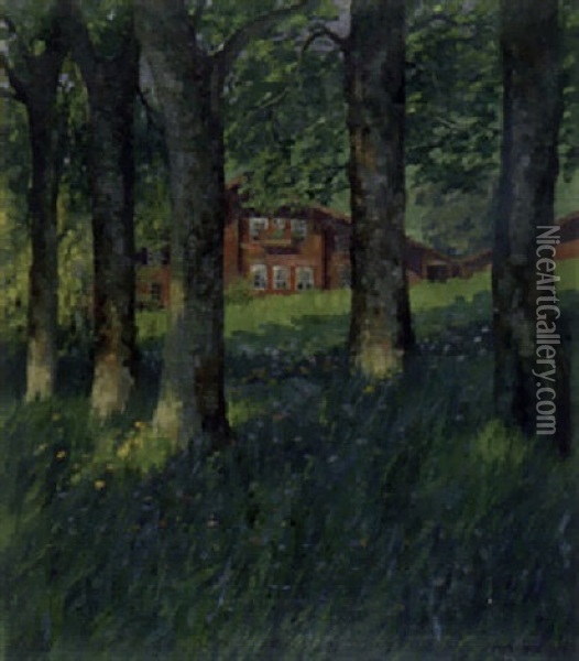 Waldhaus Am Hasleberg Oil Painting - Robert Elmiger