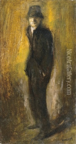 Bum Oil Painting - Laszlo Mednyanszky