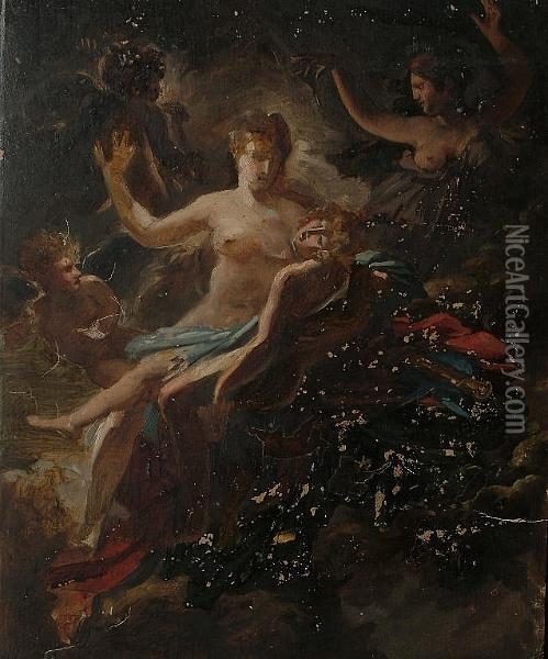 Mythological Scene Oil Painting - Pierre-Paul Prud'hon